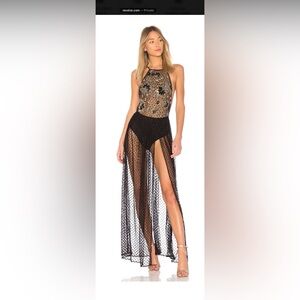 H:ours Sloane Starry night maxi dress NWT